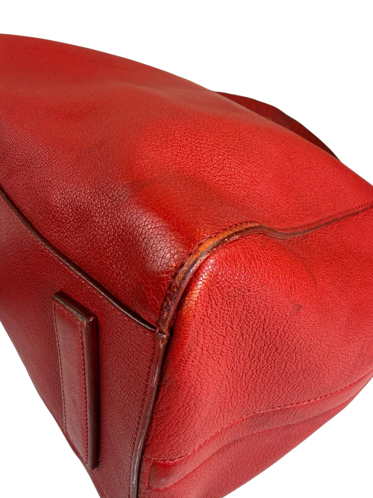 Givenchy Red Glazed Leather Medium Antigona Two-Way Bag