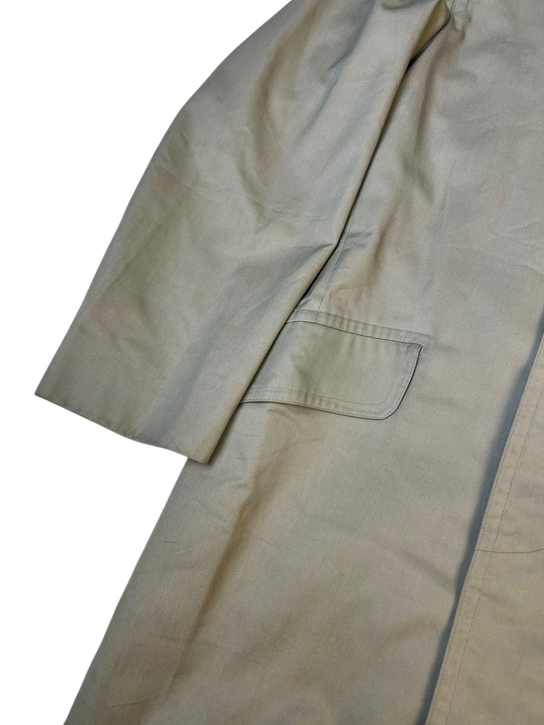 Burberry Vintage Khaki Plaid Lined Coat