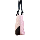 Chanel Black/Pink Cambon Quilted Leather Tote Bag 2004