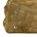 Balenciaga Rodeo Handbag Suede/Fleece Brown
