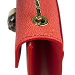 Bvlgari Red Calfskin Serpenti Forever Galuchat Crossbody Bag
