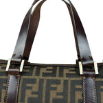 Fendi Vintage FF Zucca Print Mini Boston Handbag