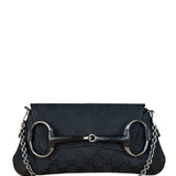Gucci Black Tom Ford Horsebit Shoulder Bag