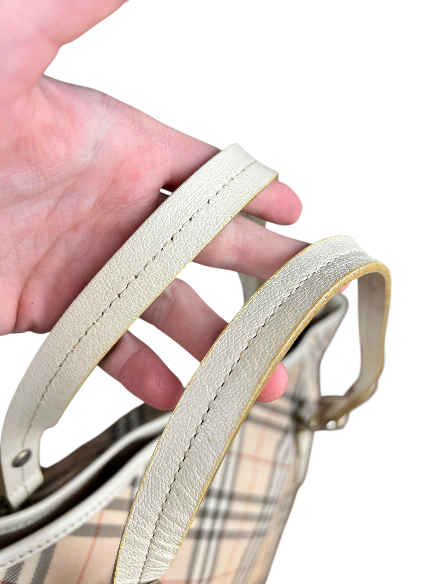 Burberry Nova Check Buckle Tote Bag