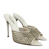 YSL Crystal Blonde Mules 37.5