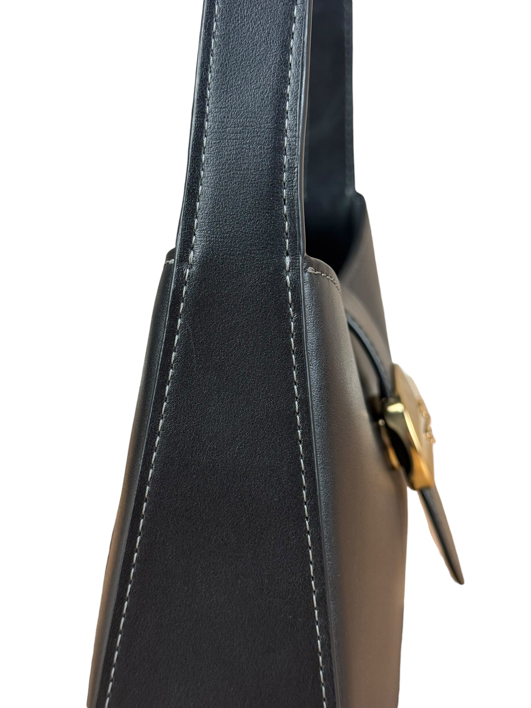 Coach Black Leather Eliza Shoulder Bag
