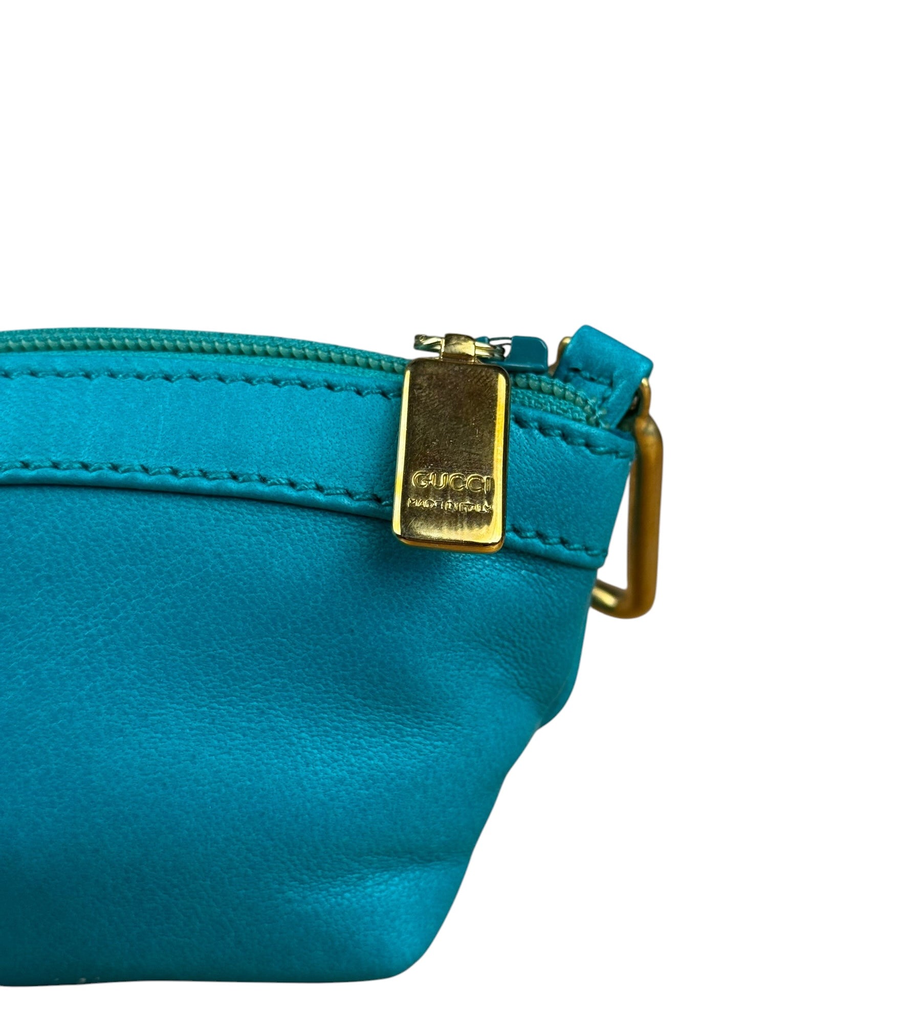 Gucci Teal Leather Nano Bag Charm