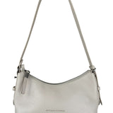 Brunello Cucinelli Ivory Grained Leather Shoulder Bag
