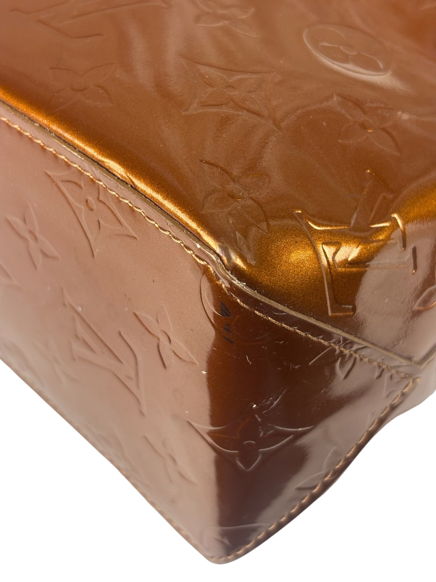 Louis Vuitton Monogram Bronze Vernis Reade PM