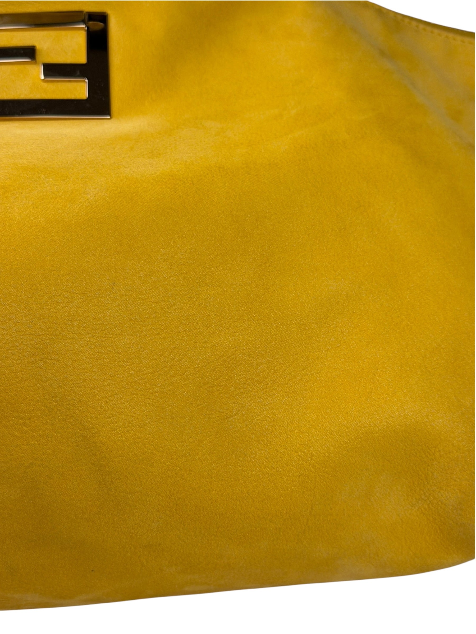 Fendi Yellow Leather Shoulder Bag
