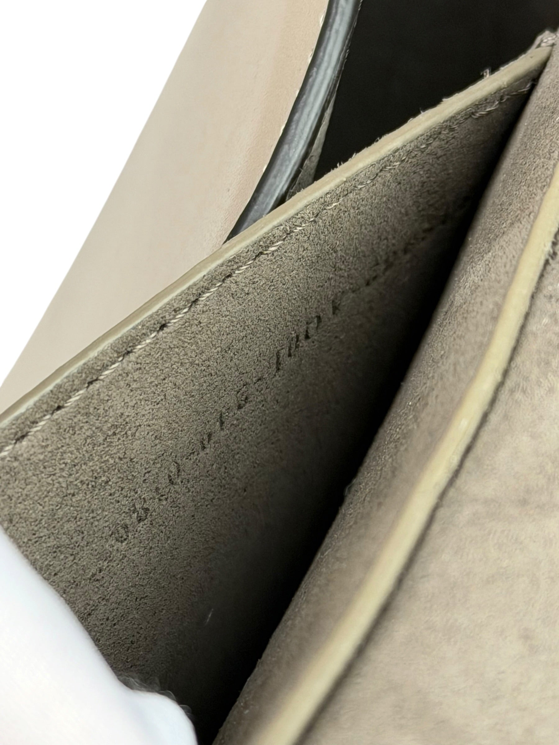 Fendi Dove Gray Leather C'mon Crossbody Bag