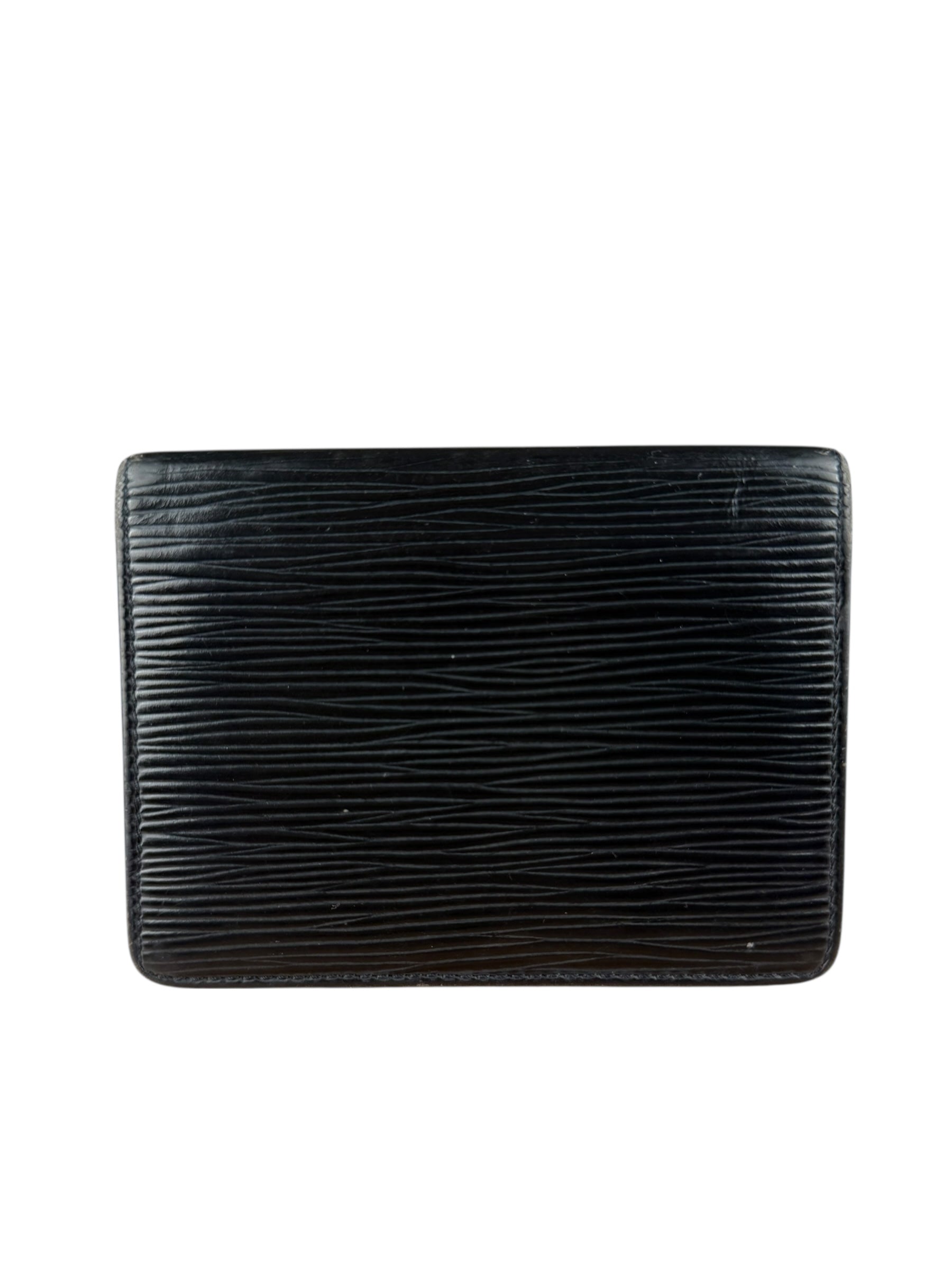 Louis Vuitton Black Epi Leather ID Holder