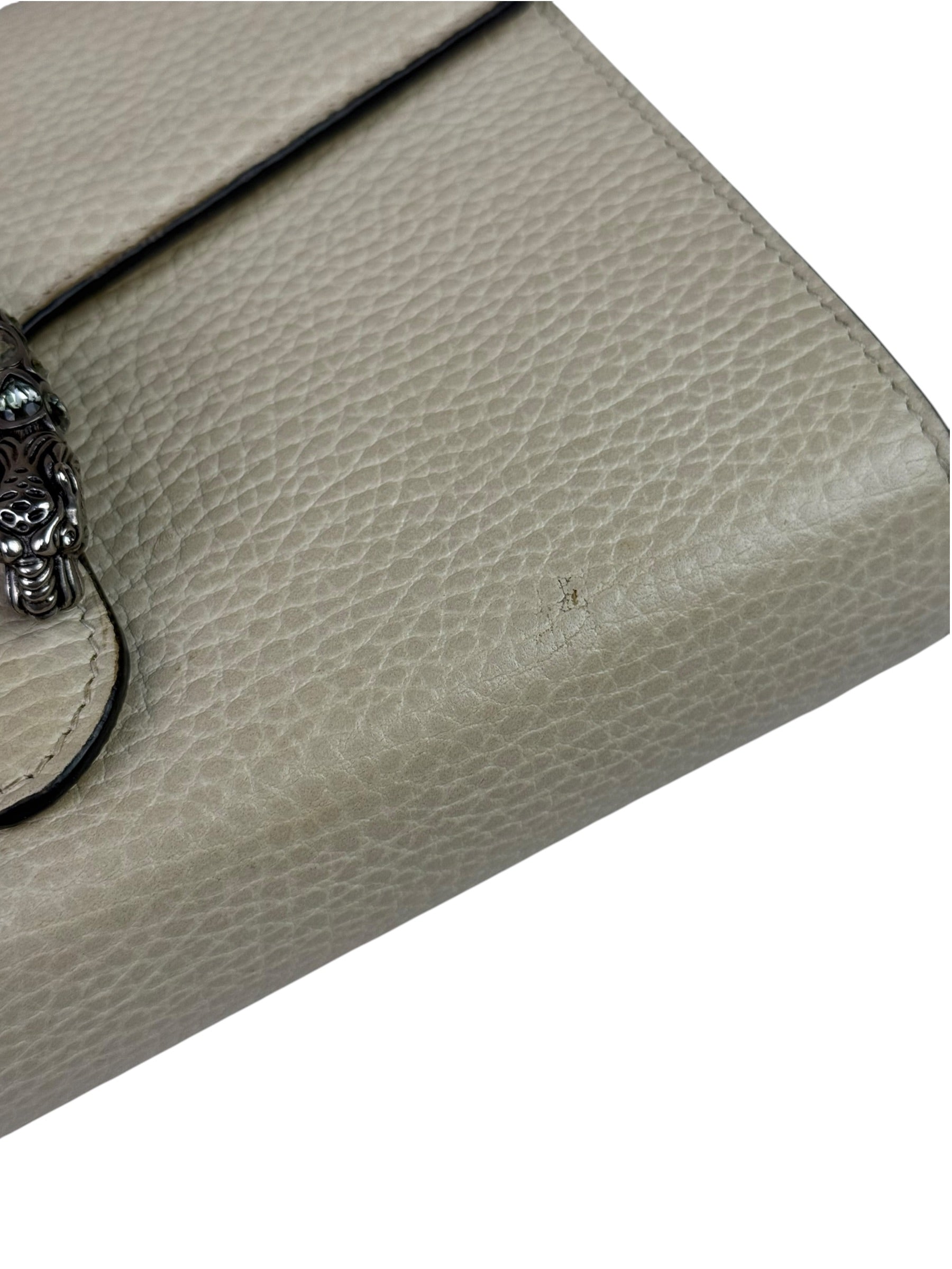 Gucci Beige Leather Dionysus Wallet On Chain
