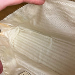 Prada Vintage White/Brown Top Handle Bag