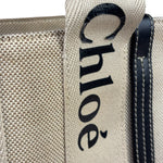 Chloe Grey/Black Leather Trim Tote