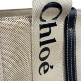 Chloe Grey/Black Leather Trim Tote