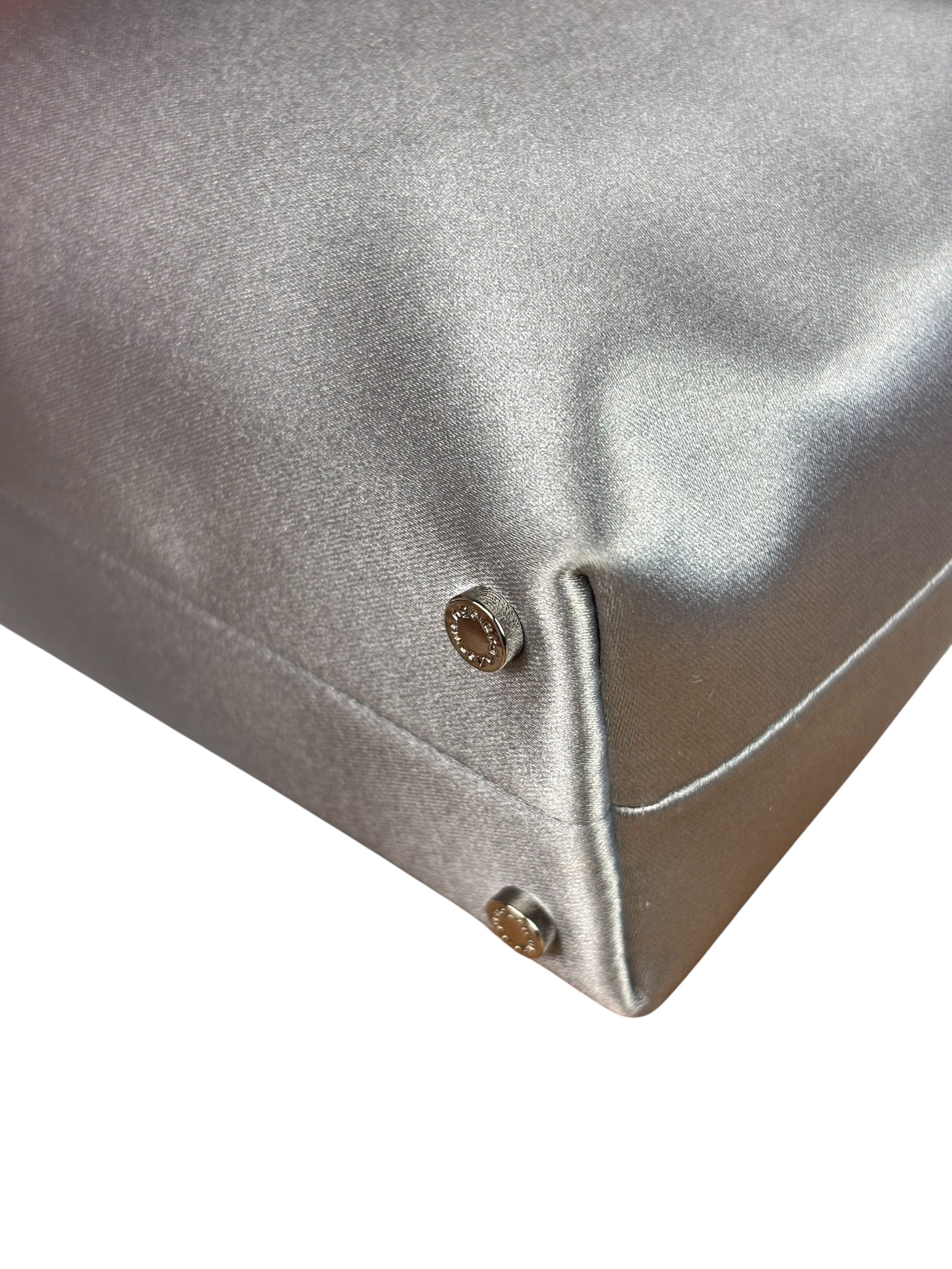 Alexander Wang Silver Satin Heiress Pouch