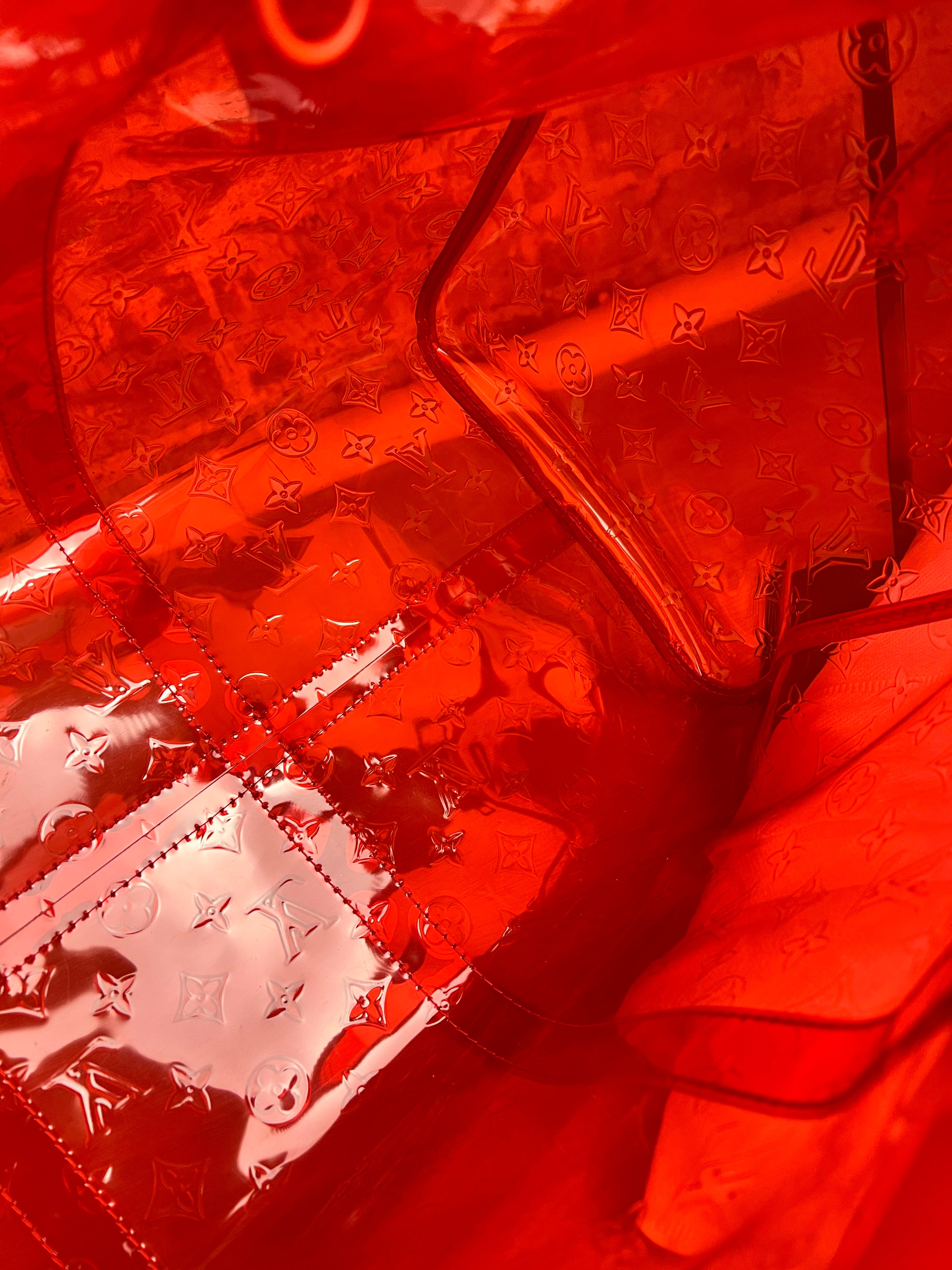 Louis Vuitton X Virgil Abloh Red Monogram PVC Bandouliere 50