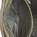 Prada Calfskin Bonnie Shoulder Bag Black