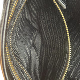 Prada Calfskin Bonnie Shoulder Bag Black