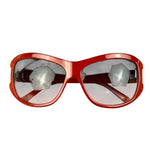 Marc Jacobs Oversized Red Wrap Sunglasses