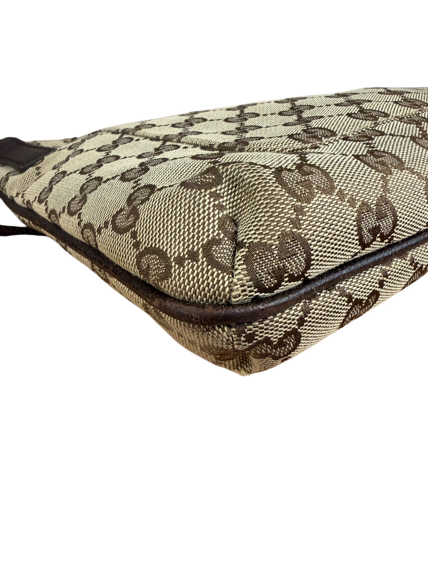 Gucci GG Vintage Beige/Brown Canvas Crossbody Bag