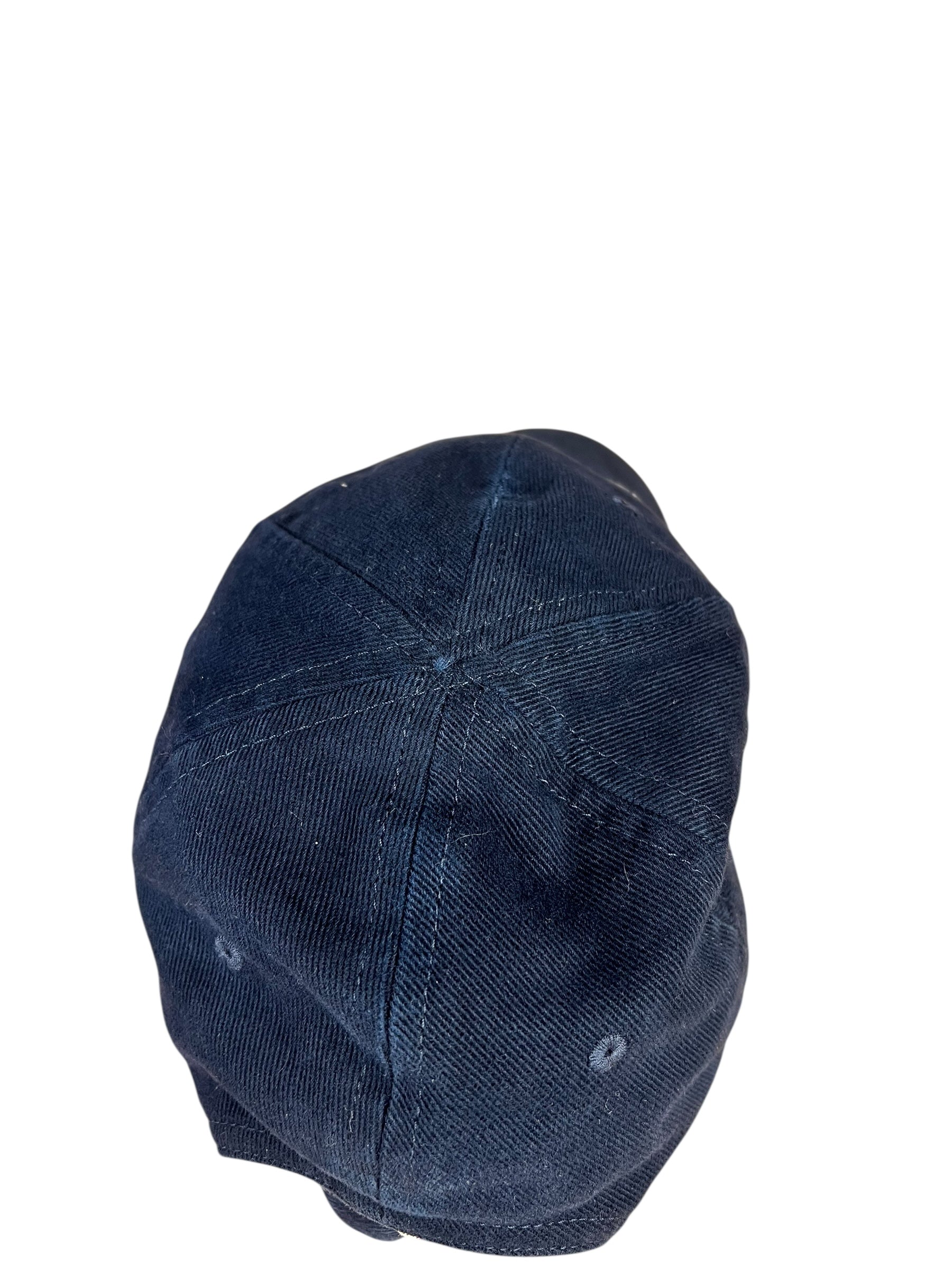 Balenciaga Navy Embroidered New York Cap