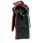 Chanel Colorblock Quilted Lambskin Medium Double Flap Bag 2013