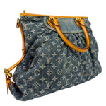 Louis Vuitton Denim/Leather Trim Monogram Neo Cabby Handbag