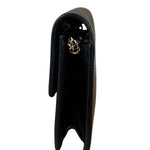 Gucci Black Interlocking G Leather Wallet on Chain