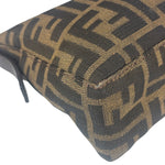 Fendi Leather Trim Zucca Pochette