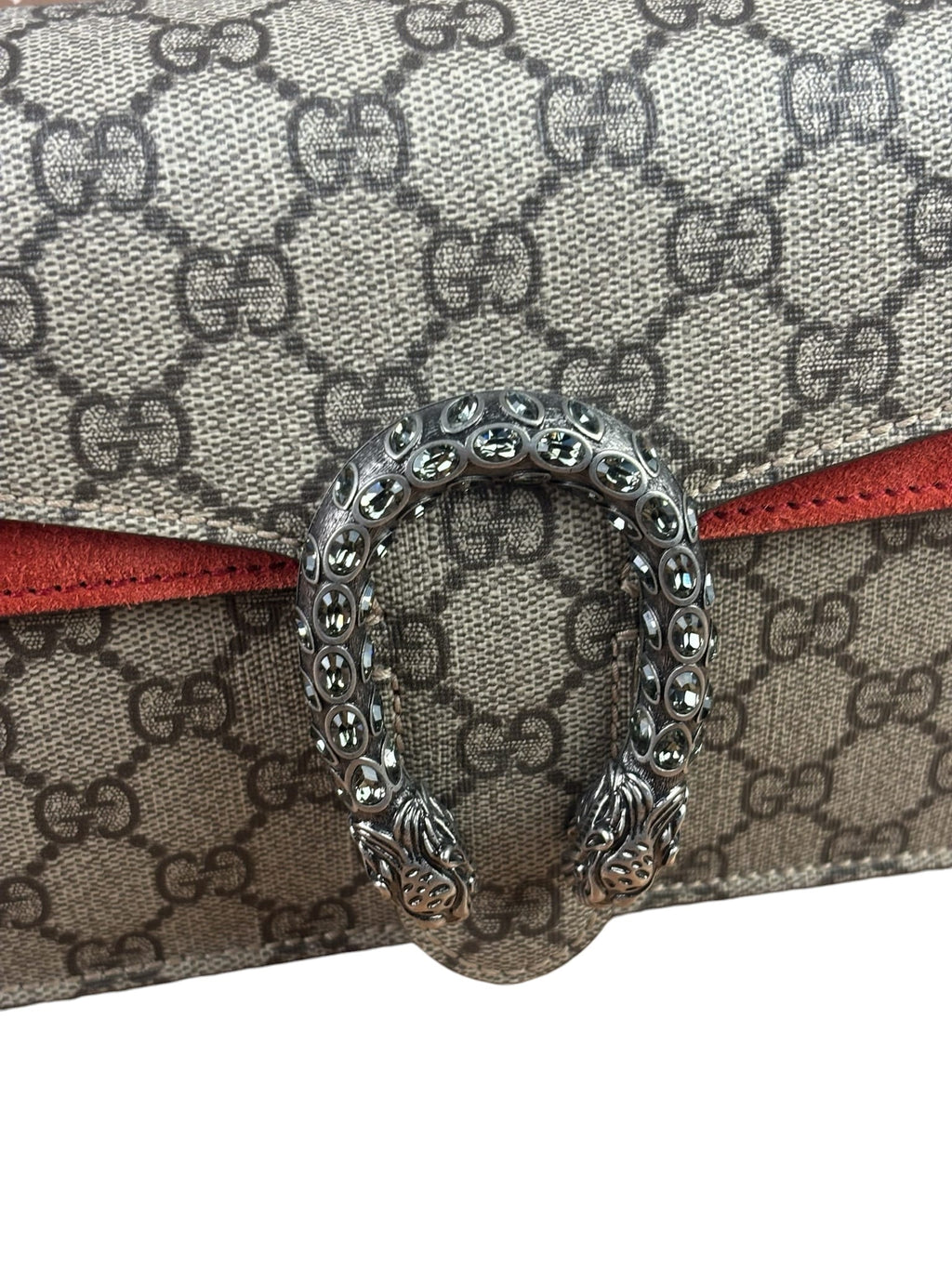 Gucci Beige Leather GG Dionysus Shoulder Bag