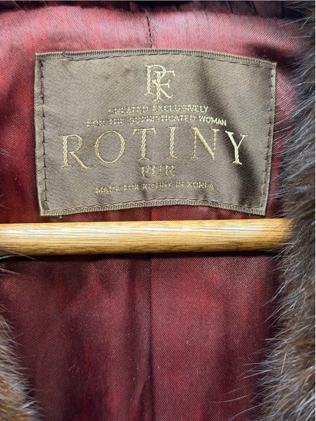 Vintage Rotiny Rich Brown Mink Fur Coat