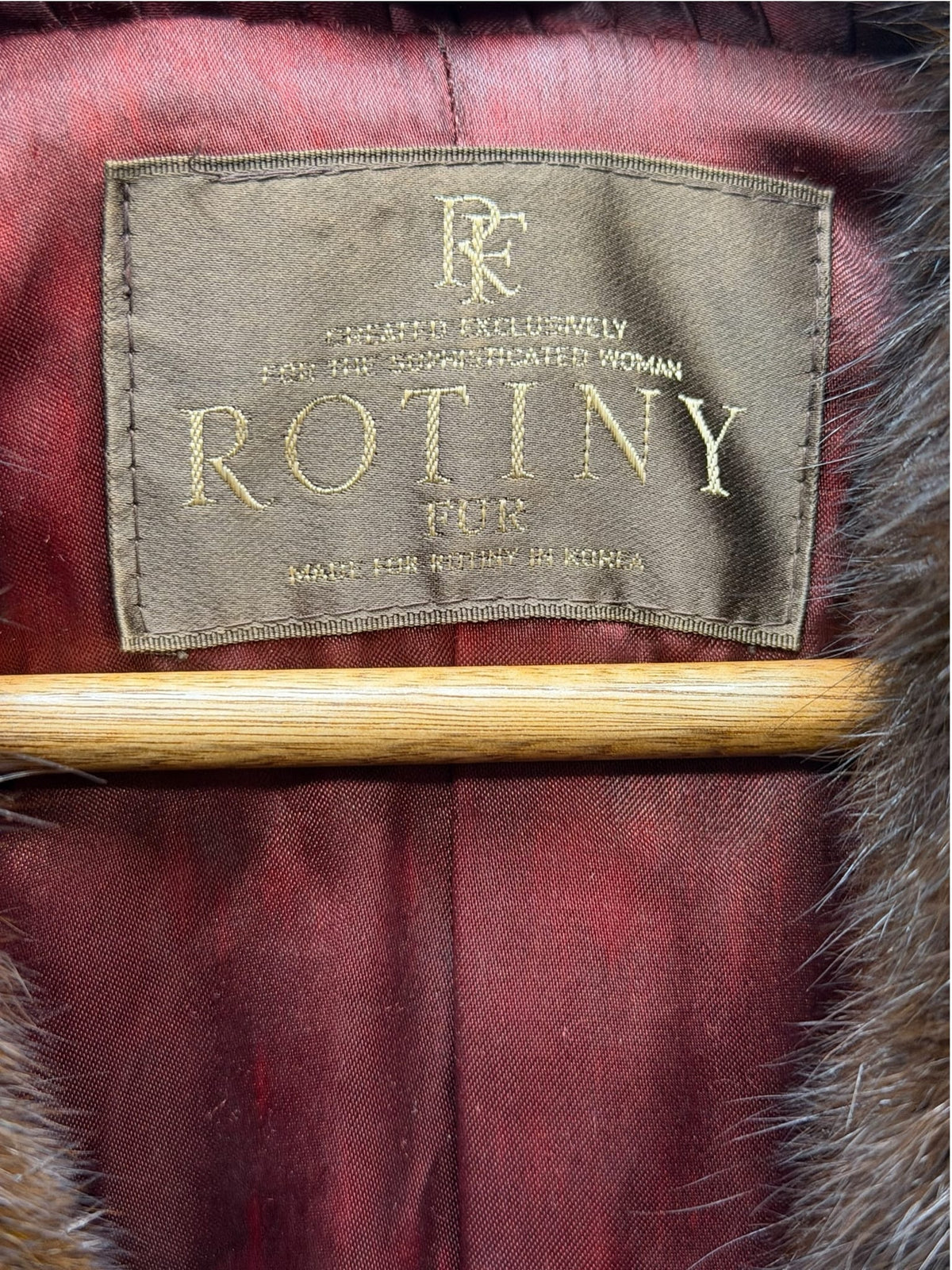 Vintage Rotiny Rich Brown Mink Fur Coat