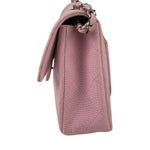 Chanel Pink Quilted Jersey Classic Flap Bag 1997
