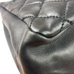 Chanel Vintage Black Quilted Lambskin Shoulder Bag 2010