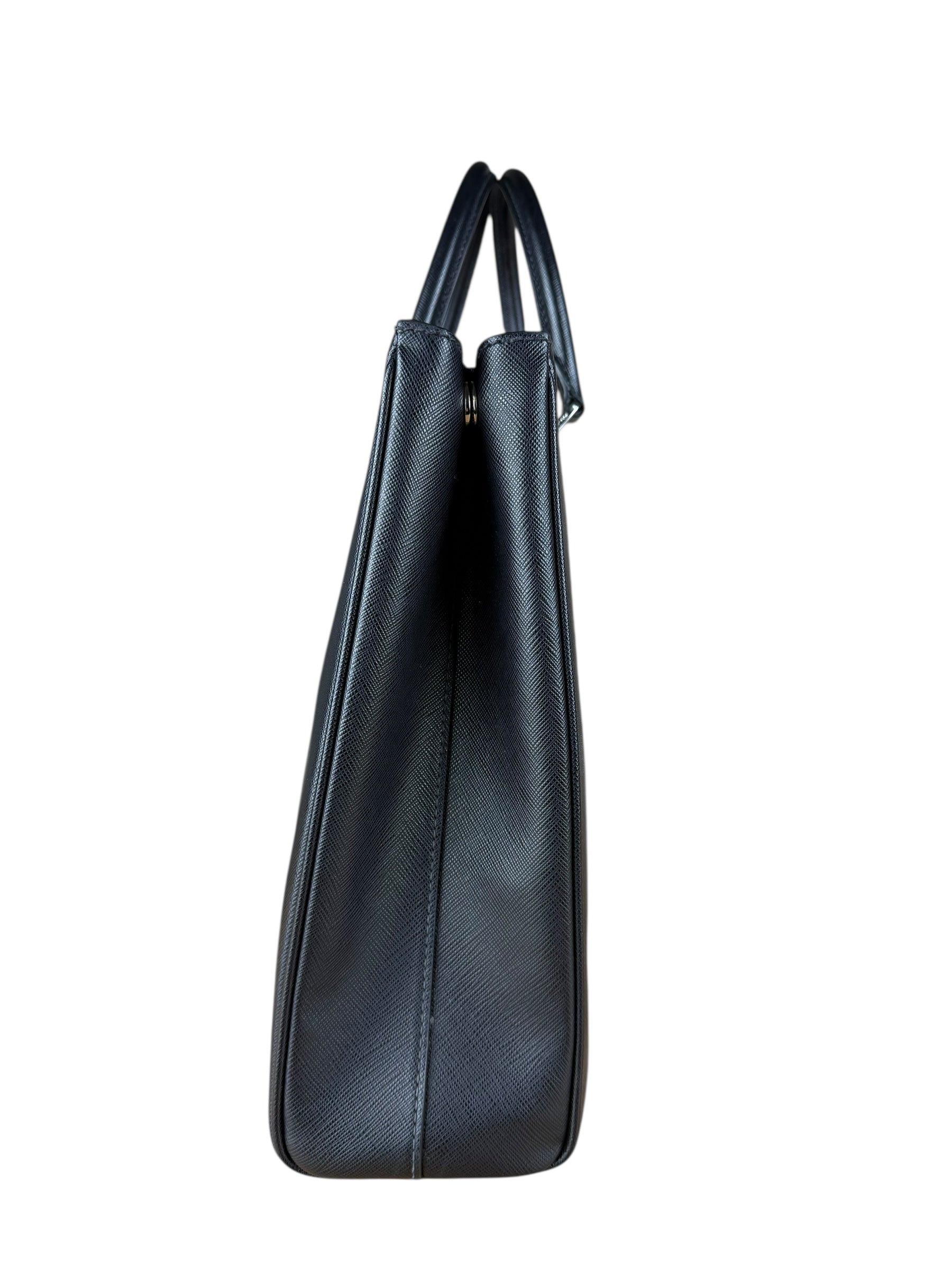 Prada Black Saffiano Leather Galleria Tote