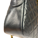 Chanel Black Quilted Lambskin Camera Bag 1989