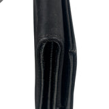 Prada Black Nylon Tessuto Continental Flap Wallet