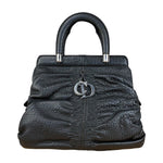Christian Dior Karenina Leather Handbag Black