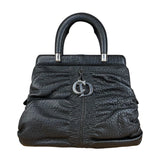 Christian Dior Karenina Leather Handbag Black