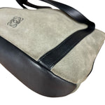 Loewe Suede Anagram Shoulder Tote Olive