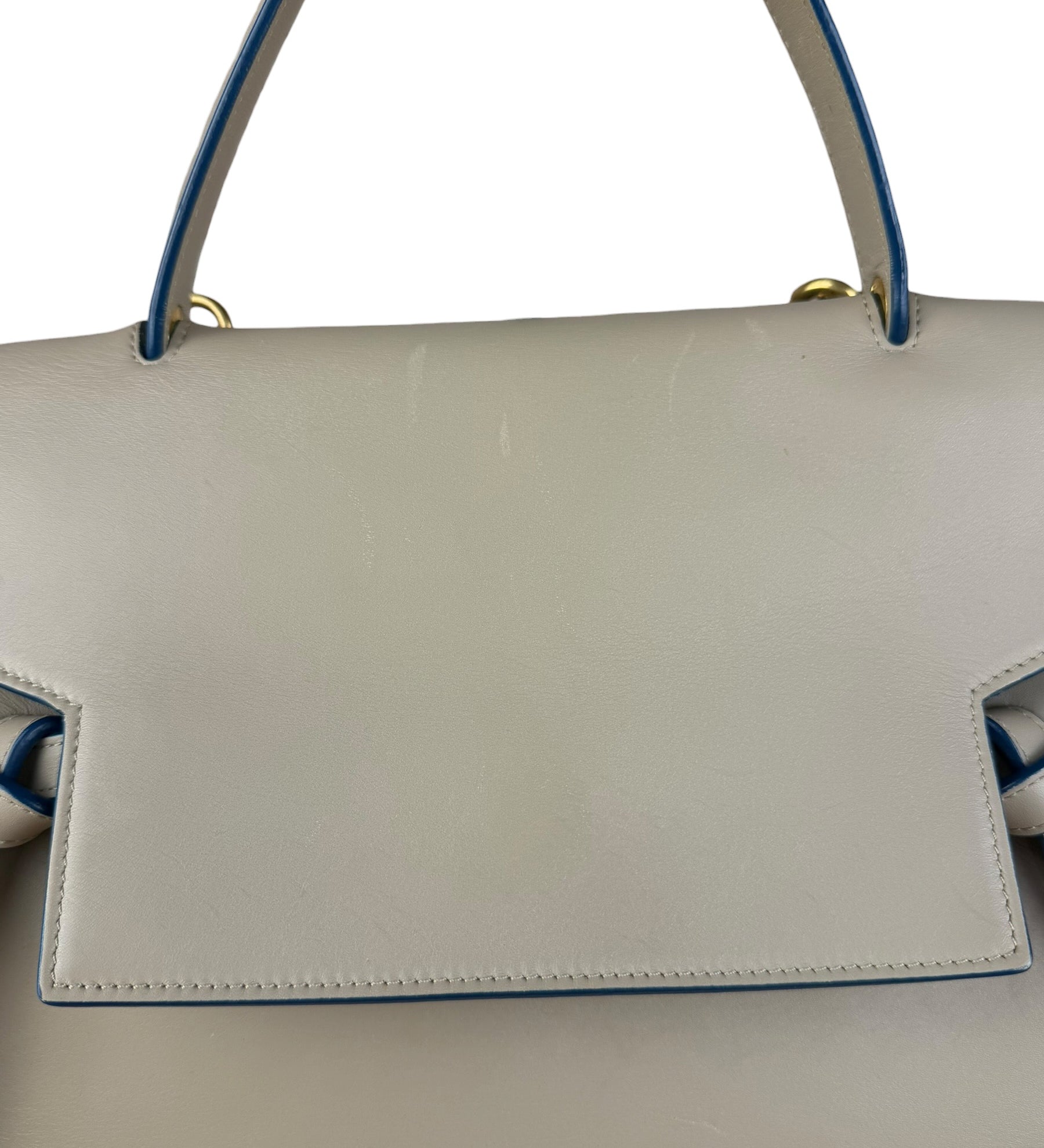 Celine Beige Leather Belt Two Way Bag