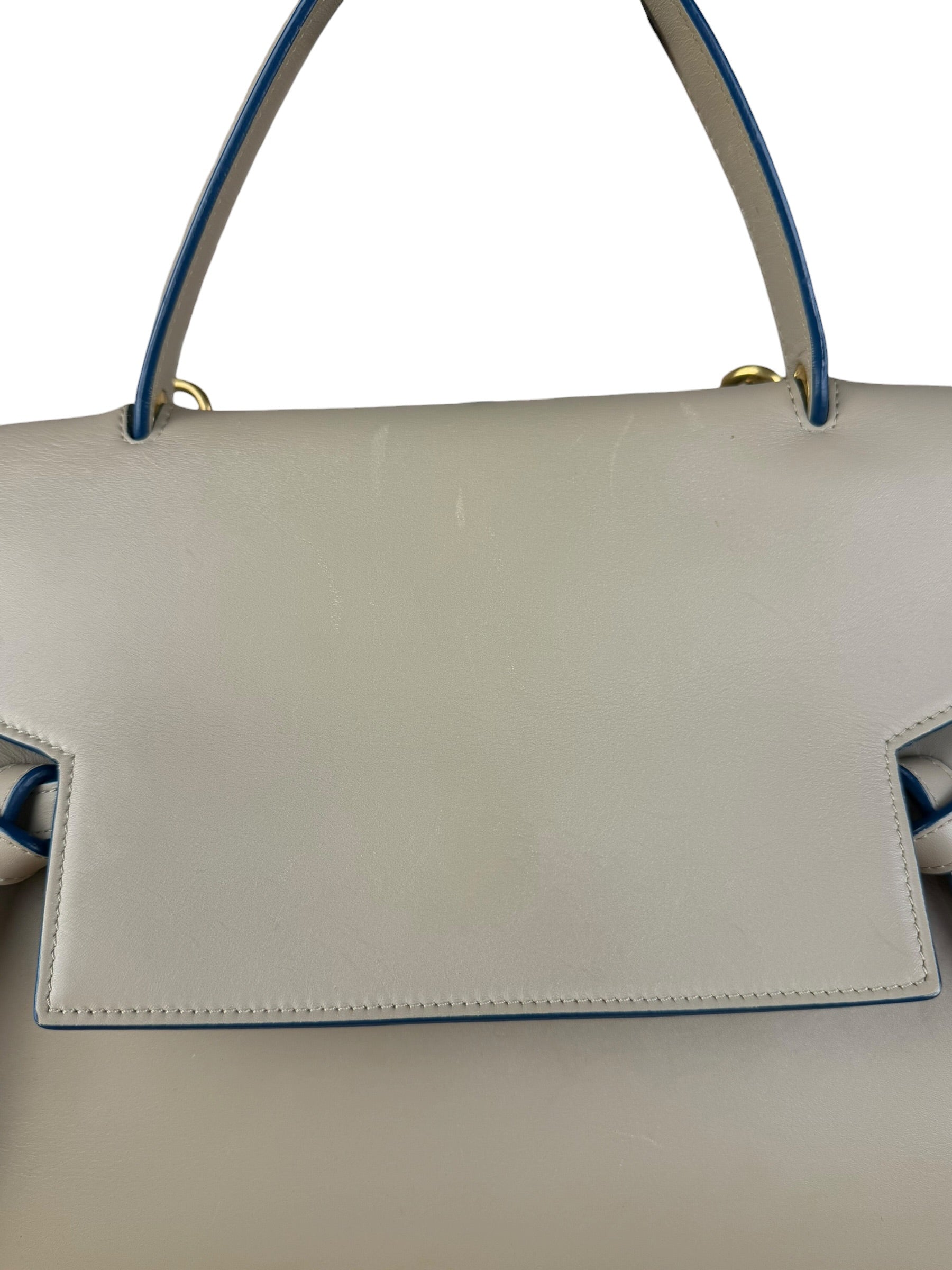 Celine Beige Leather Belt Two Way Bag