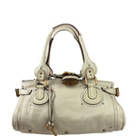 Chloe Beige Leather Paddington Shoulder Bag