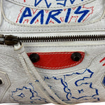Balenciaga Mini White Graffiti Le City Bag