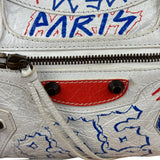 Balenciaga Mini White Graffiti Le City Bag