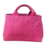 Prada Pink Canvas Canapa Hand Bag