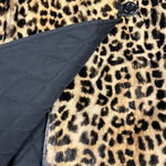 Emba Vintage Cheetah Print Fur Reversible Coat