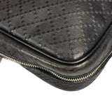 Gucci Black Leather Diamante Briefcase
